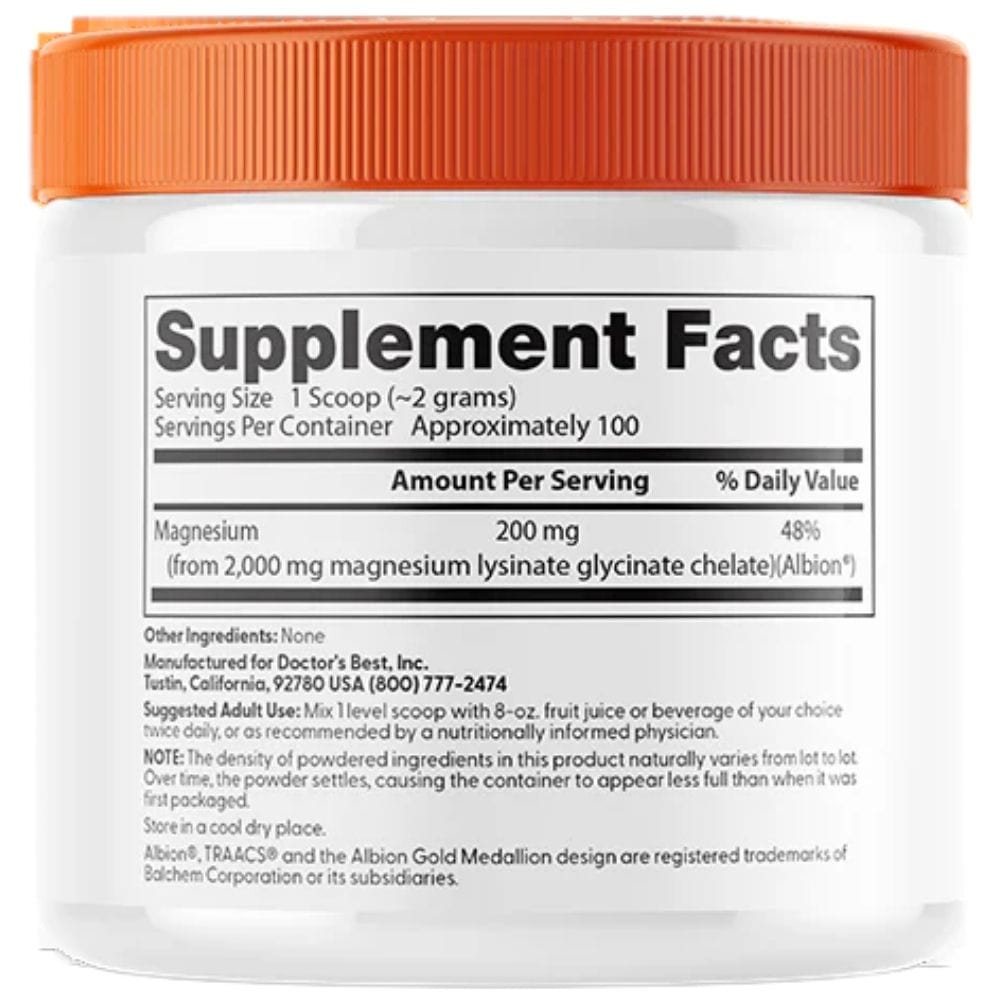 Doctor's Best High Absorption Magnesium Powder - 200 g