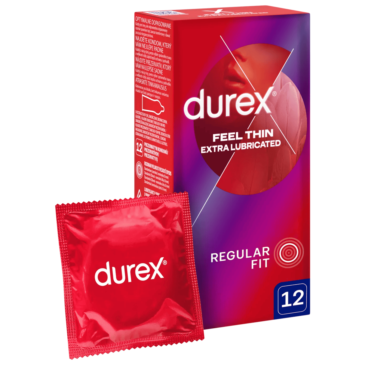 Durex Fetherlite Elite Thin Condoms - 12 pieces