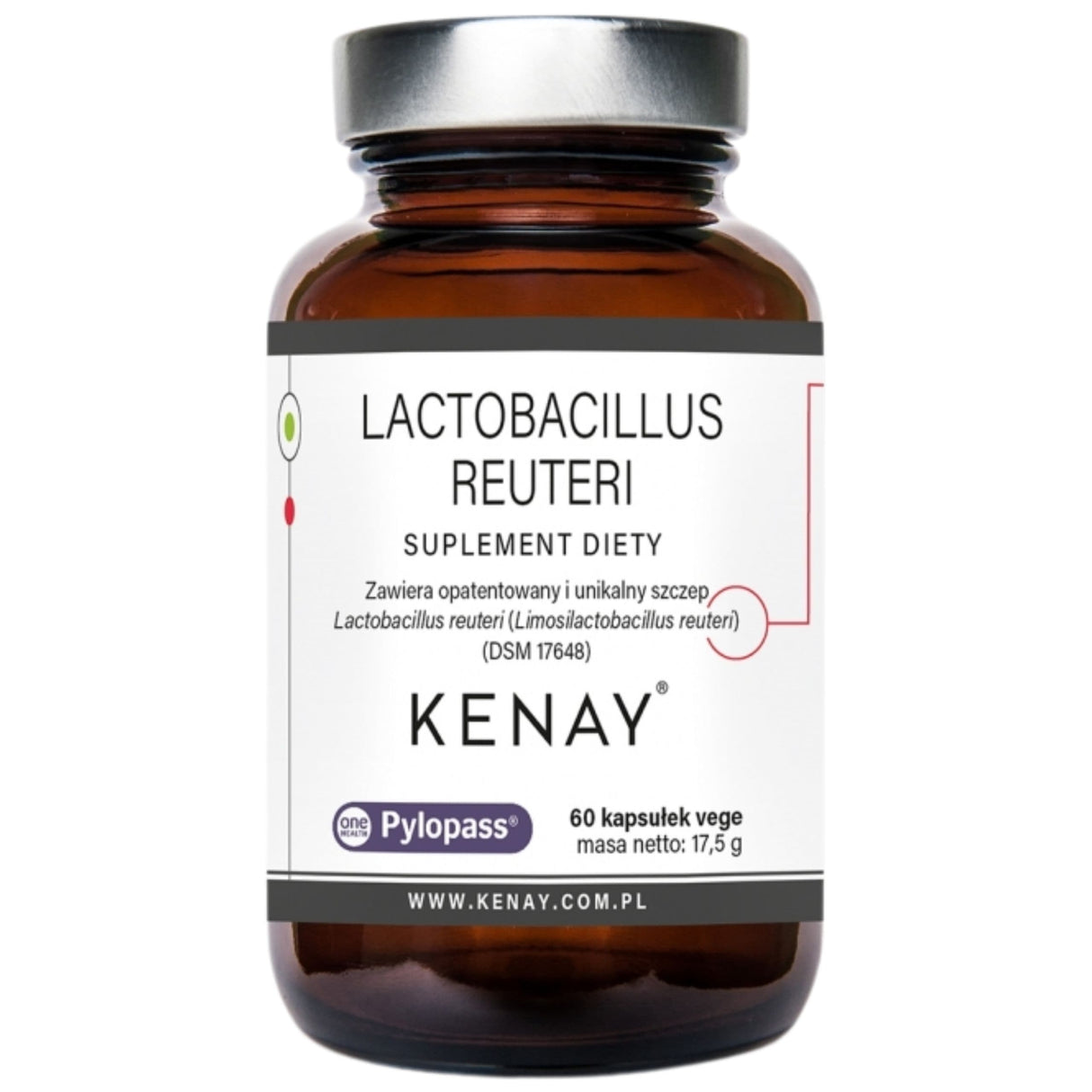 Kenay Lactobacillus reuteri Pylopass - 60 Capsules