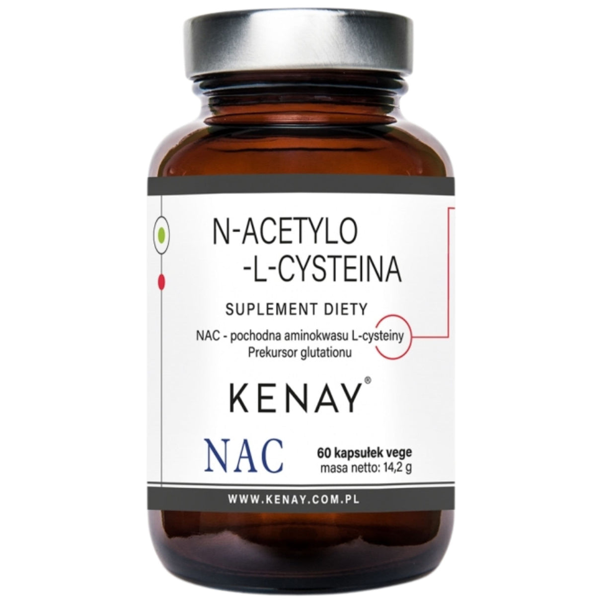Kenay NAC N-acetyl-cysteine - 60 Capsules