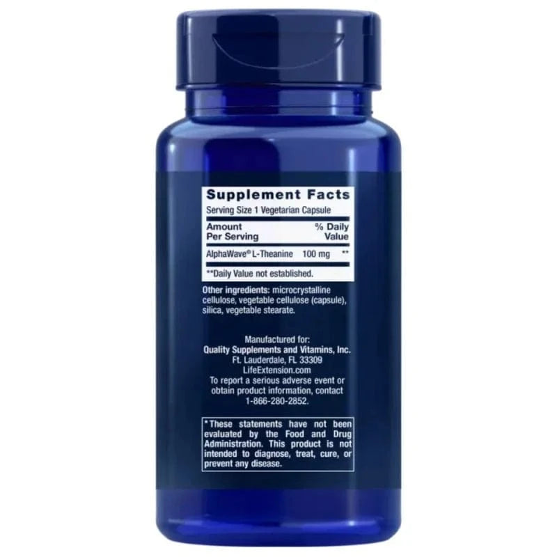 Life Extension L-Theanine 100 mg - 60 Capsules
