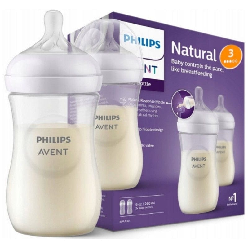 Philips Avent Responsive Baby Bottle Natural - 260 ml x 2