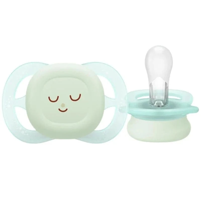 Philips Avent Ultra Start Night, Glow-in-The-Dark Pacifier, 0-2 Months - 2 Pieces