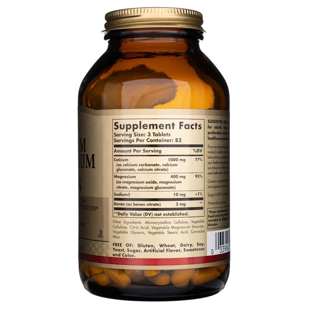 Solgar Calcium Magnesium Plus Boron - 250 Tablets