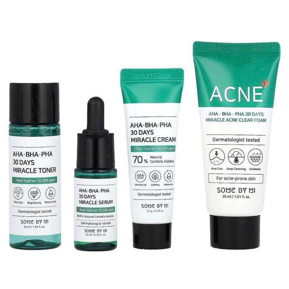 Some By Mi AHA BHA PHA 30 Days Miracle AC SOS - Acne Skin Set
