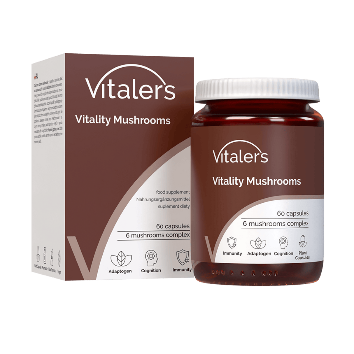 Vitaler's Vital Mushrooms - 60 Capsules