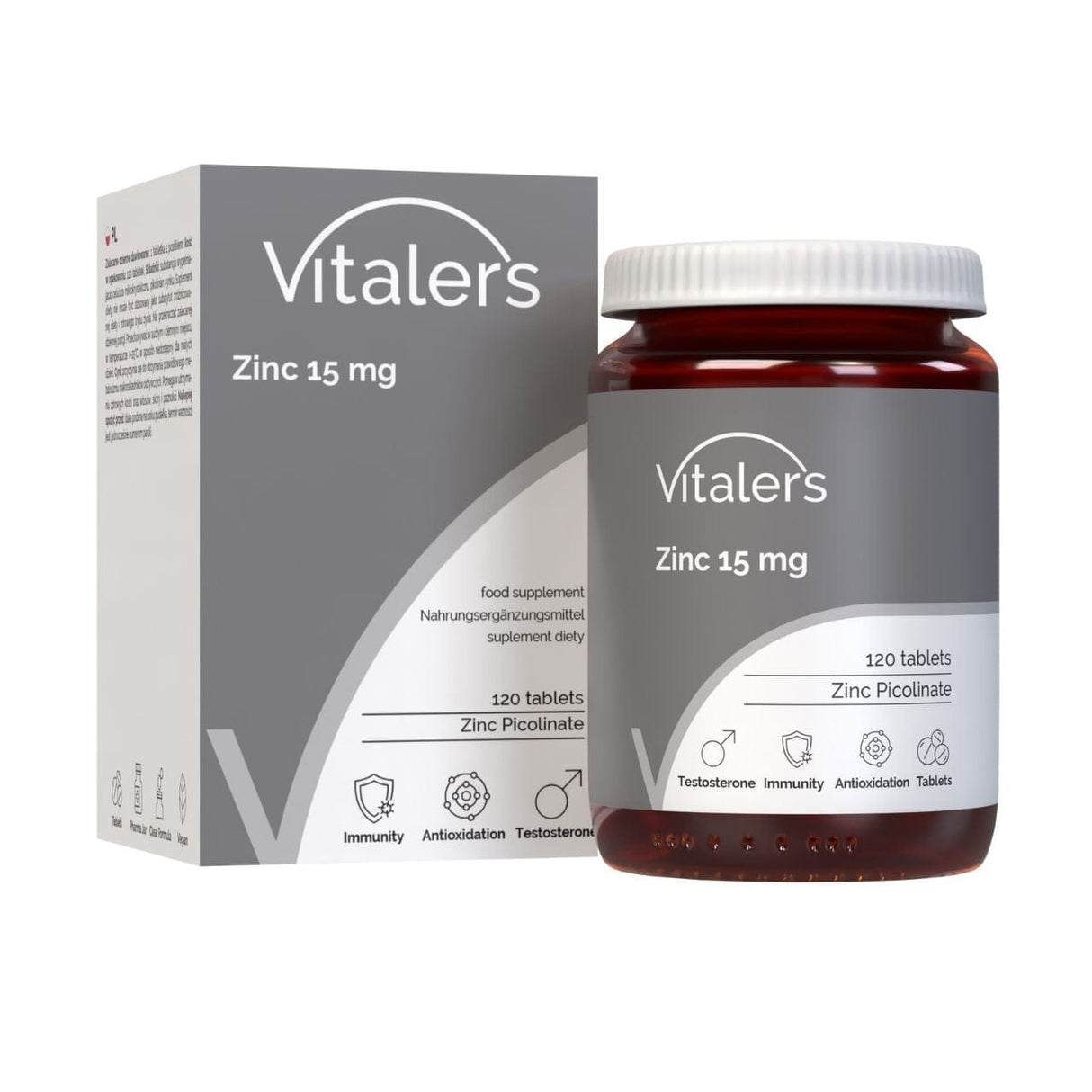 Vitaler's Zinc Picolinate 15 mg - 120 Capsules