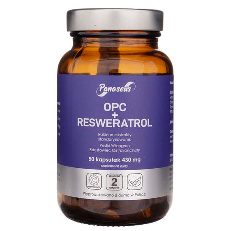 Panaseus OPC + Resweratrol - 50 Capsules