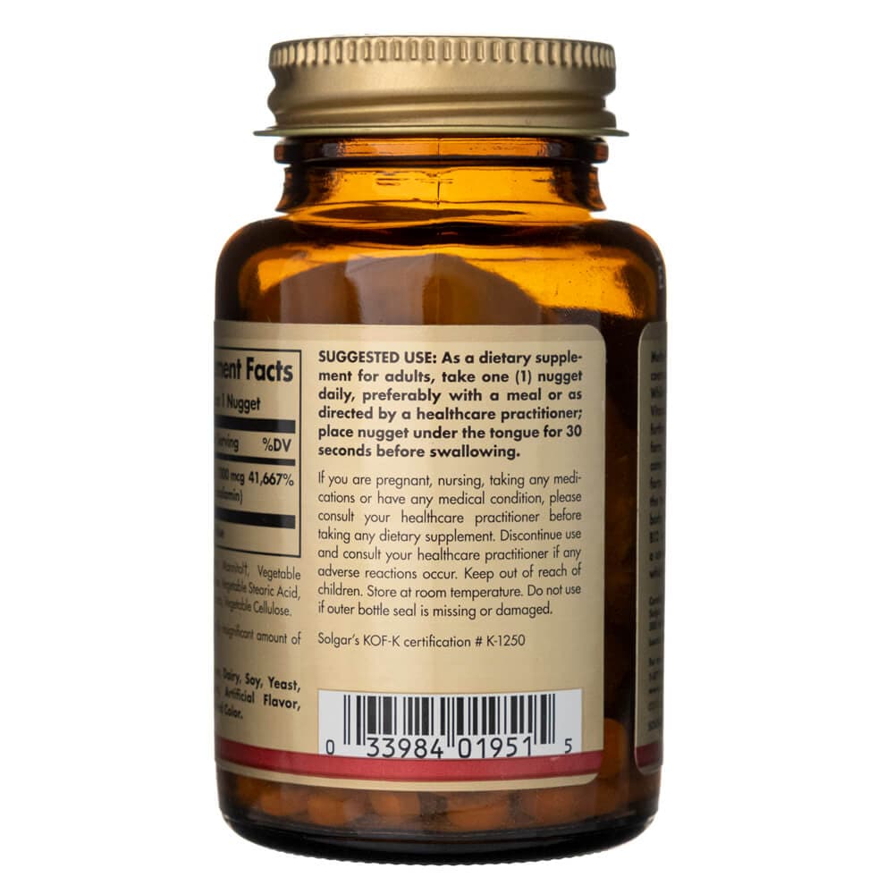 Solgar Sublingual Methylcobalamin 1000 mcg - 60 Tablets