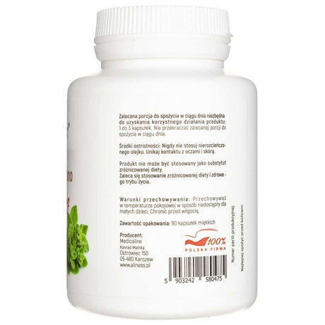 Aliness Wild Oregano Oil STRONG 100% - 90 Capsules