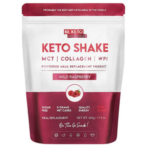 BeKeto Diet Keto Shake, Wild Raspberry - 500 g