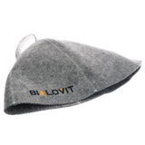 Bilovit Felt Sauna Cap, Grey - 1 Piece