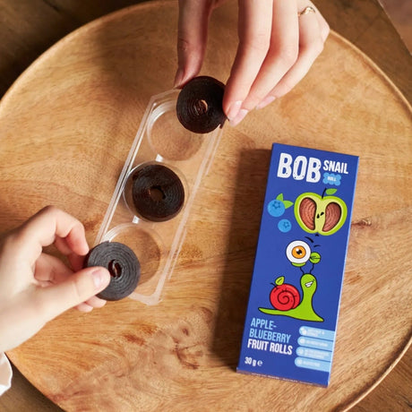 Bob Snail Apple & Blueberry Snack with No Added Sugar - 30 g