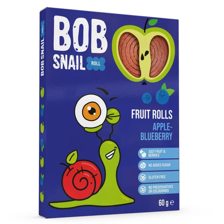 Bob Snail Apple & Blueberry Snack with No Added Sugar - 60 g