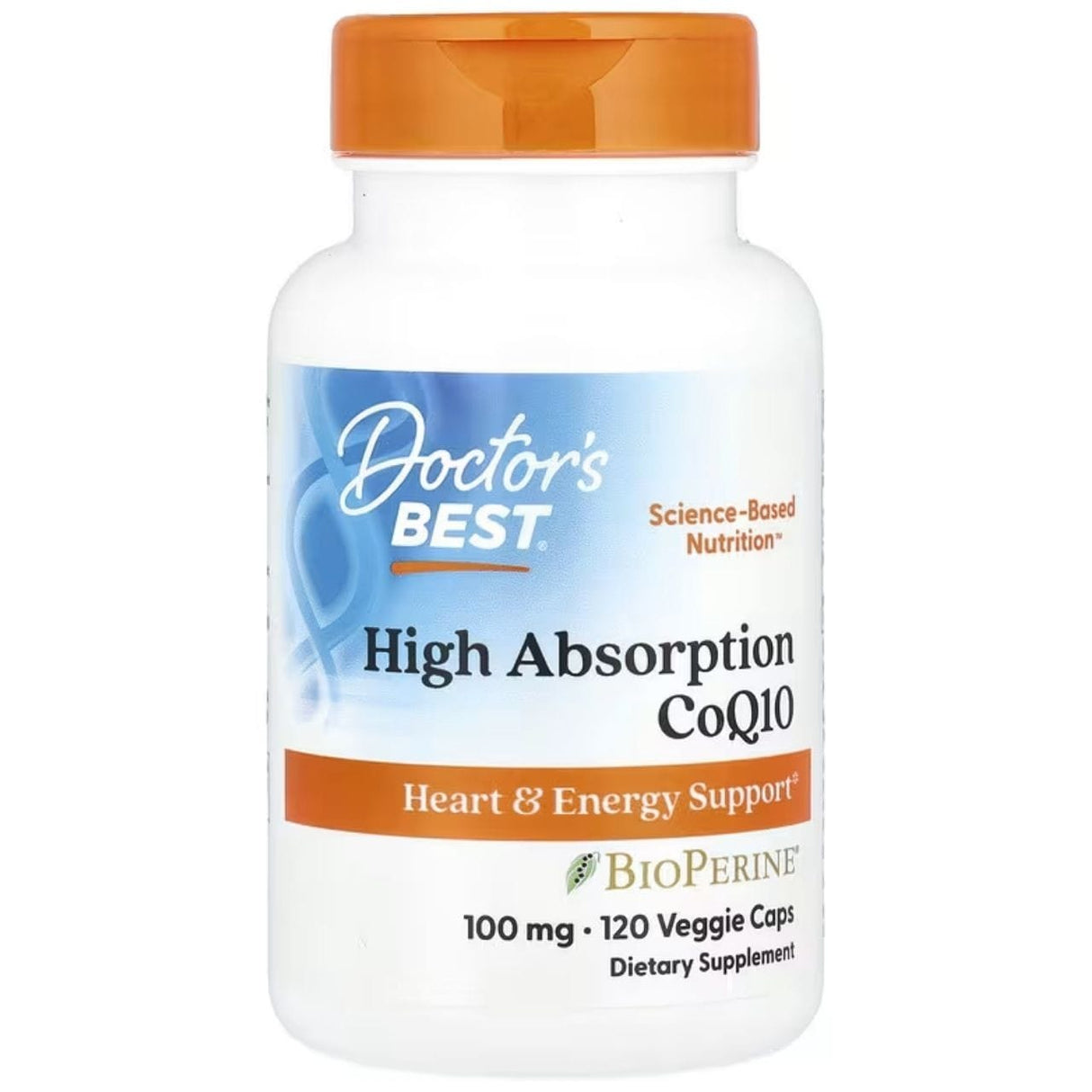 Doctor's Best High Absorption CoQ10 with BioPerine 100 mg - 120 Softgels