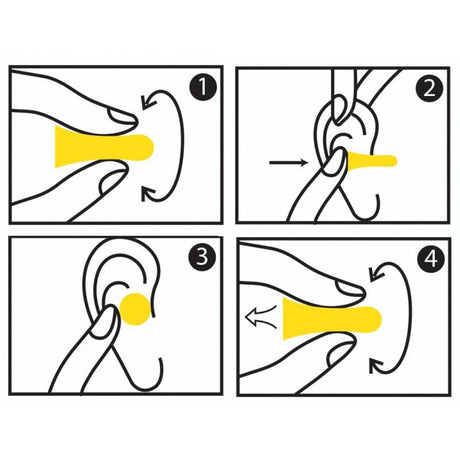 Haspro Multi10 Universal Earplugs Yellow - 10 pairs