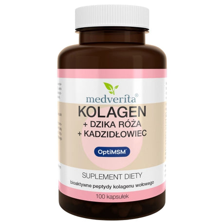 Medverita Verisol® Collagen + Wild Rose + Frankincense + OptiMSM® 100 mg - 100 Capsules