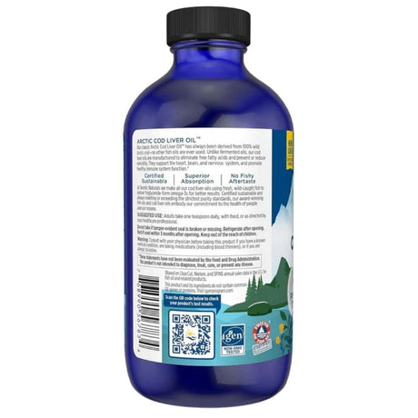 Nordic Naturals Arctic Cod Liver Oil, Strawberry - 237 ml