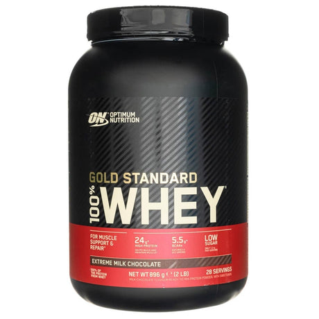 Optimum Nutrition Gold Standard 100% Whey Protein, Extreme Milk Chocolate - 896 g
