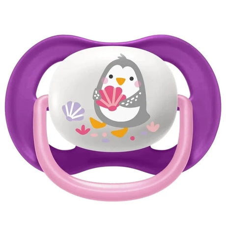 Philips Avent Ultra Air Pacifier, 6-18 Months, Girl - 2 Pieces