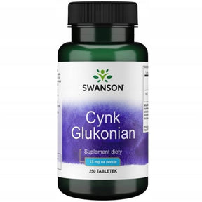 Swanson Zinc Gluconate 30 mg - 250 Tablets