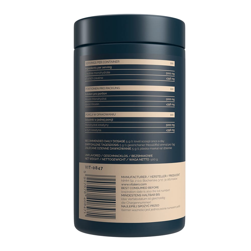 Vitaler's Sport Micronized Creatine Monohydrate 5000 mg - 500 g