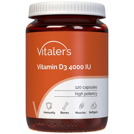 Vitaler's Vitamin D3 4000 IU - 120 Capsules