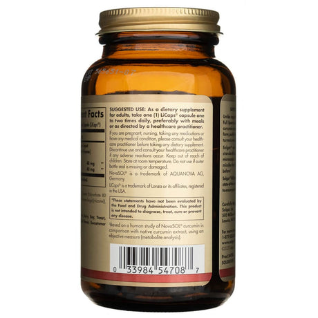 Solgar Full Spcetrum Curcumin Liquid Extract - 90 Softgels